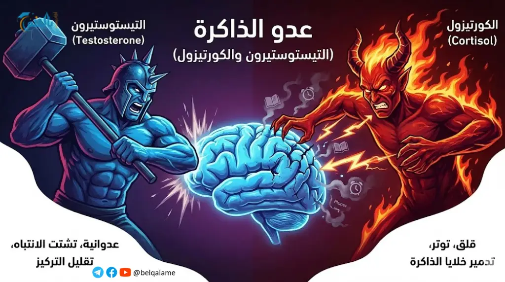 عدو الذاكرة (التيستوستيرون والكورتيزول)